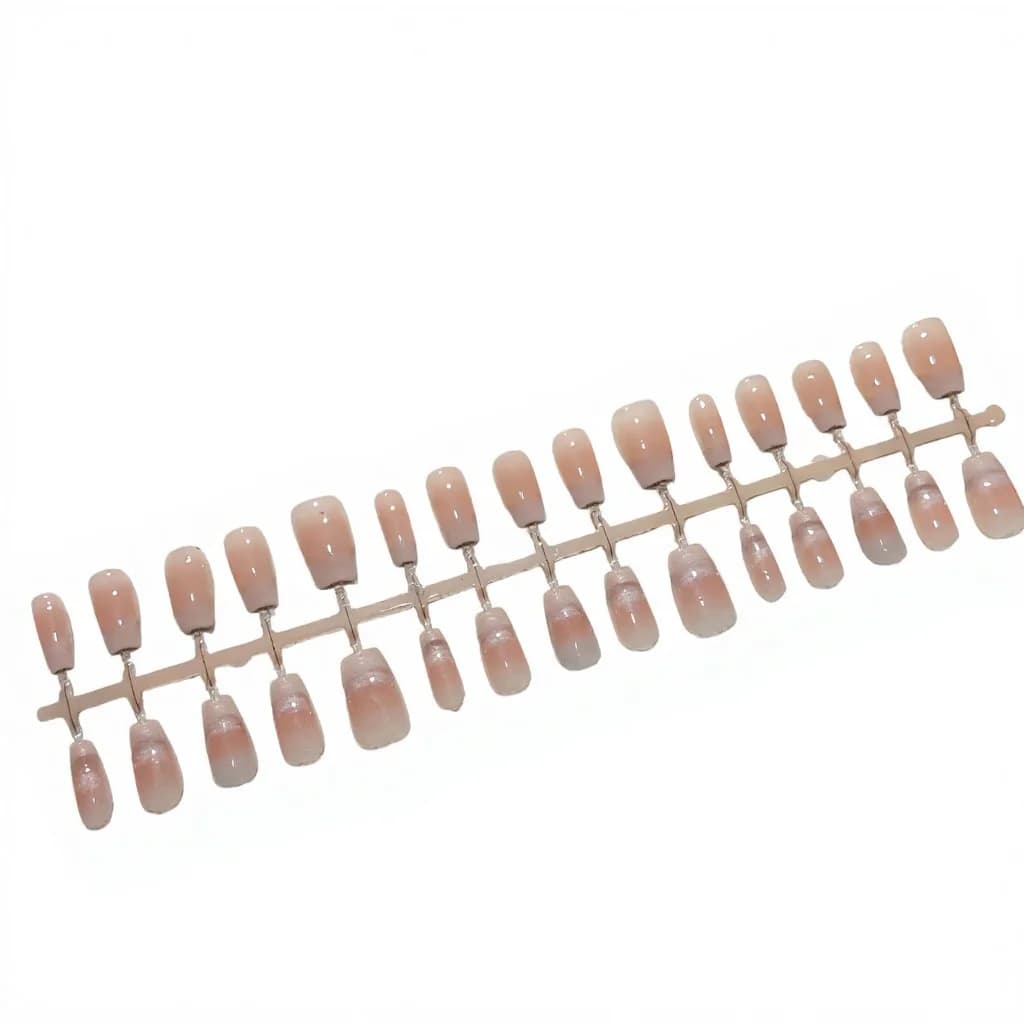 Black Cat Eye Press On Nails with Pearls and Rhinestones