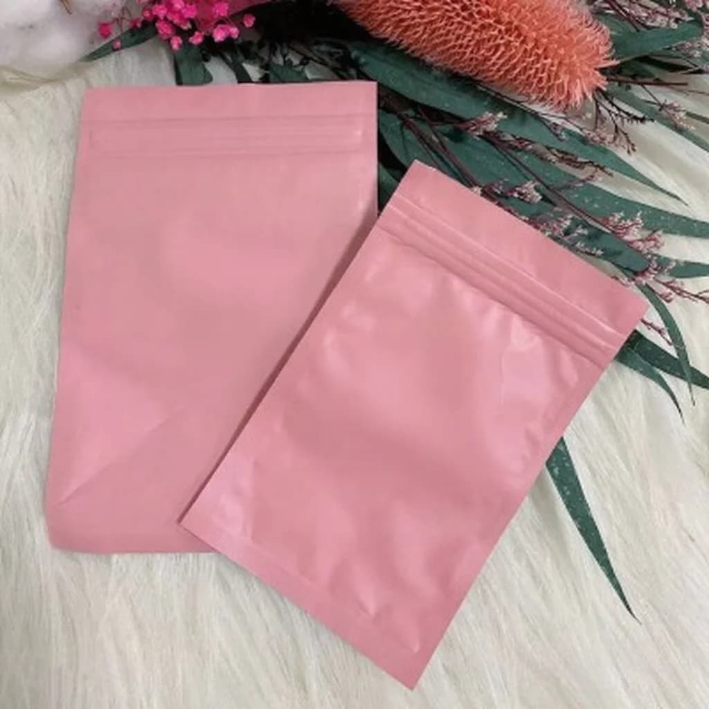 Frosted Plastic Ziplock Bags for Nail Tools and Press-On Nails
