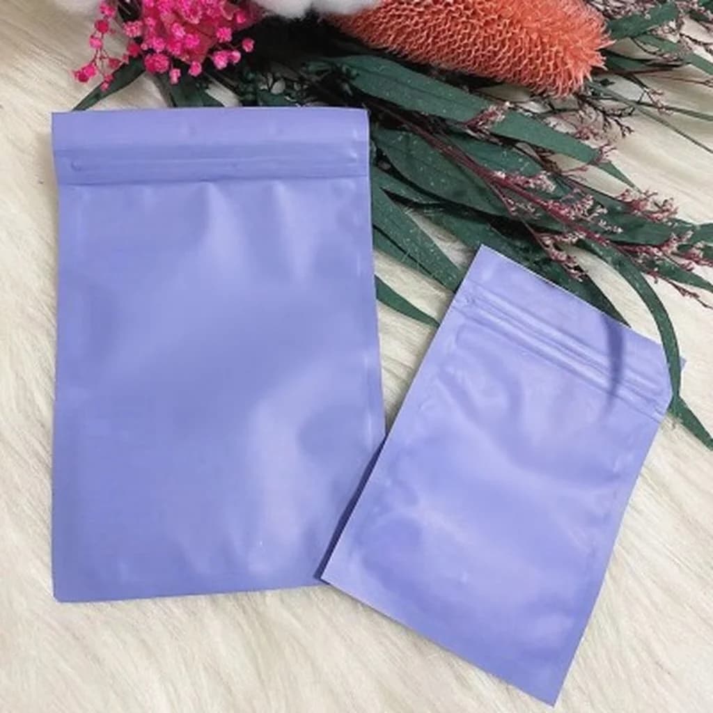 Frosted Plastic Ziplock Bags for Nail Tools and Press-On Nails