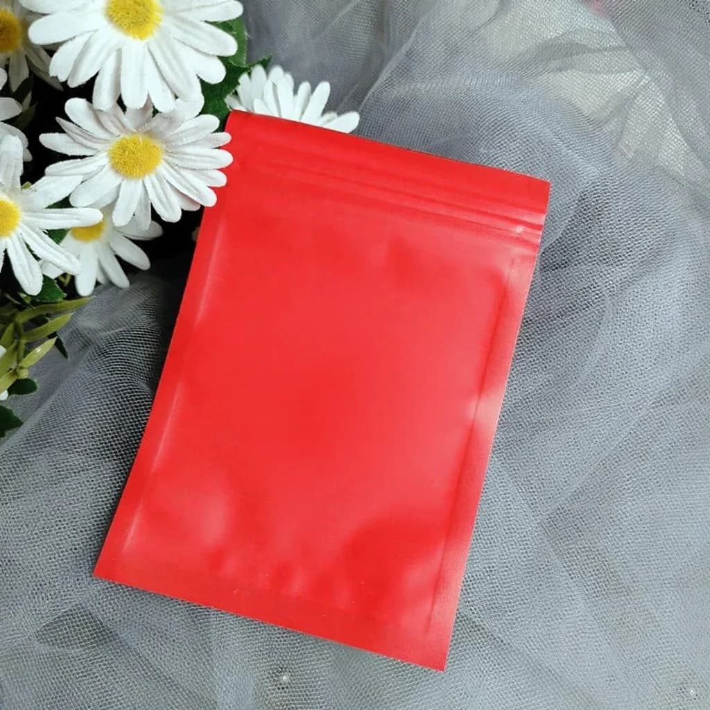 Frosted Plastic Ziplock Bags for Nail Tools and Press-On Nails
