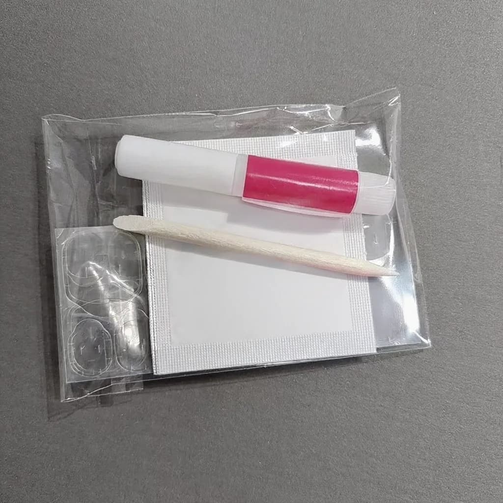 Press-On Nail Tool Kit with Adhesive Tabs, File and Remover