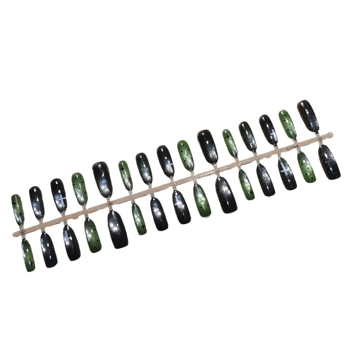 Medium Oval Cat Eye Press On Nails Dark Sweet Cool Style